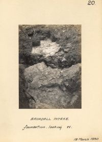 Foundation of the Broadall intake