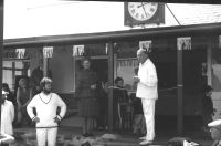 The opening ceremony of the Manaton Cricket Pavillion