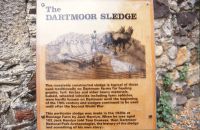 Display panel about Dartmoor sledge