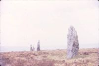 Stone row on Stall Moor