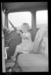 Shirley Taylor at the wheel