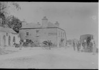 A photograph of an old photograph of Rock Hotel