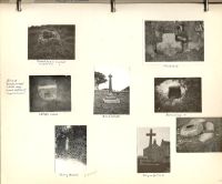 A page from an album on Dartmoor: a selection of photographs of crosses between Sampford Spiney and 