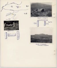 Album of Dartmoor photographs showing kists