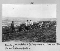 Rebuilding walls at Grimspound on 26 May 1894