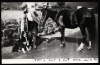 Leonard Hill with dog, Fly.