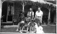 Three generations outside Wingstone house