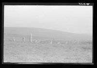 Stone row on Down Tor