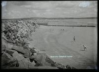 People relaxing and having fun on the beach near Dawlish Warren