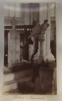 Lectern in Cornwood church