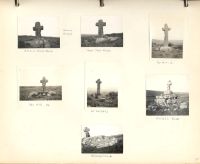 A page from an album on Dartmoor: Photographs of Crosses along the Monks Path