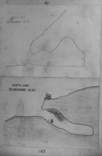 Plan of cave at Deancombe Head