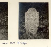 A boundary marker near Kirr Bridge