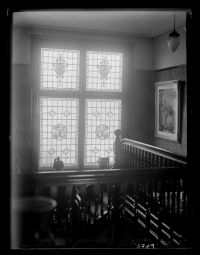 Staircase landing window at Gratton Manor