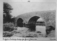 Flood damage at Two Bridges Bridge