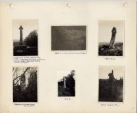 A page from J.H.Boddy's album of Dartmoor photographs of crosses.