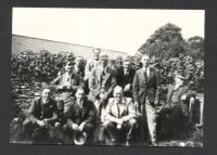 A post War photograph of South Tawton Bellringers