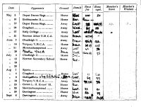 A Cricket Club Fixture Card