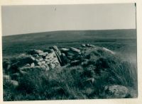 Remains of stone structure on Hangingstone Hill