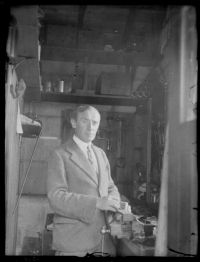 Sydney Taylor in his workshop