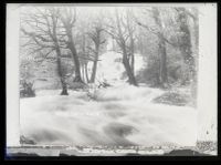 Becky Falls in flood, Manaton