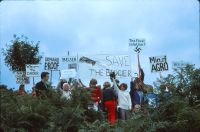 Protest against badger gassing, Corndon