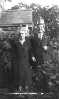 Gideon and Evelyn Webber at Ford Farm, Manaton