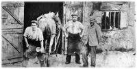 A Lustleigh farrier outside his forge