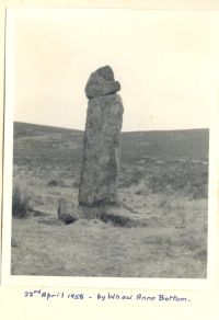 Standing stone by Wheal Anne Bottom