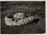 Base of grinding mill in dip between Corn Ridge and Sourton Tors