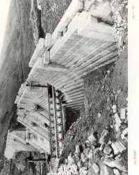 Early construction of the Avon dam wall