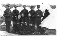 1WW SOLDIERS OF THE 6TH DEVONS AT WOODBURY CAMP ON WOODBURY COMMON 1914