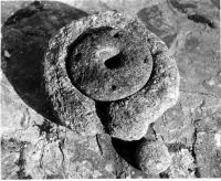 Quern for grinding corn byhand