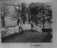 Two boys on Sheepstor Bridge