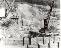 Work on the Burrator Reservoir