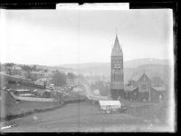 Fitzford Church and view of Tavistock 