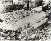 Constructing the foundations of the reservoir at Burrator.