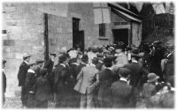 The opening ceremony of Lustleigh Village Hall