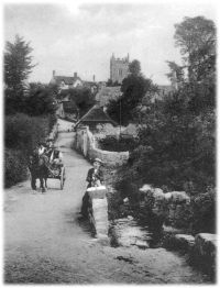 An early postcard of Lustleigh