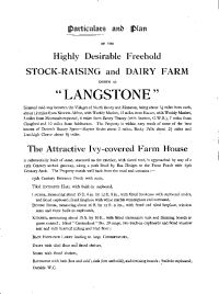 Langstone Sale Document