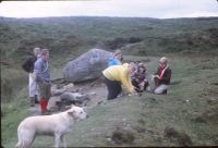 Family and dog at Duck's Pool