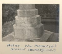 Holne War Memorial Cross