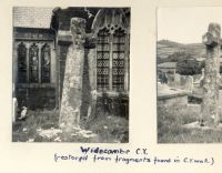 A cross in Widecombe churchyard