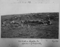 Hut circle on Loughten Tor