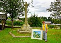 Peter Tavy War Memorial. Peter Dolear & painting.jpg