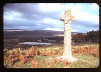 Restored cross Above Caddaford Bridge