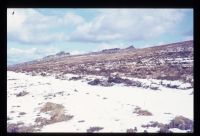 Belstone tor in the snow