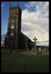 Princetown church and cross