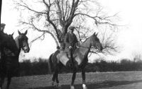 Captain Wheeler, riding at Leighon Farm