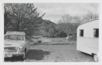 Car and Caravan at River Tavy